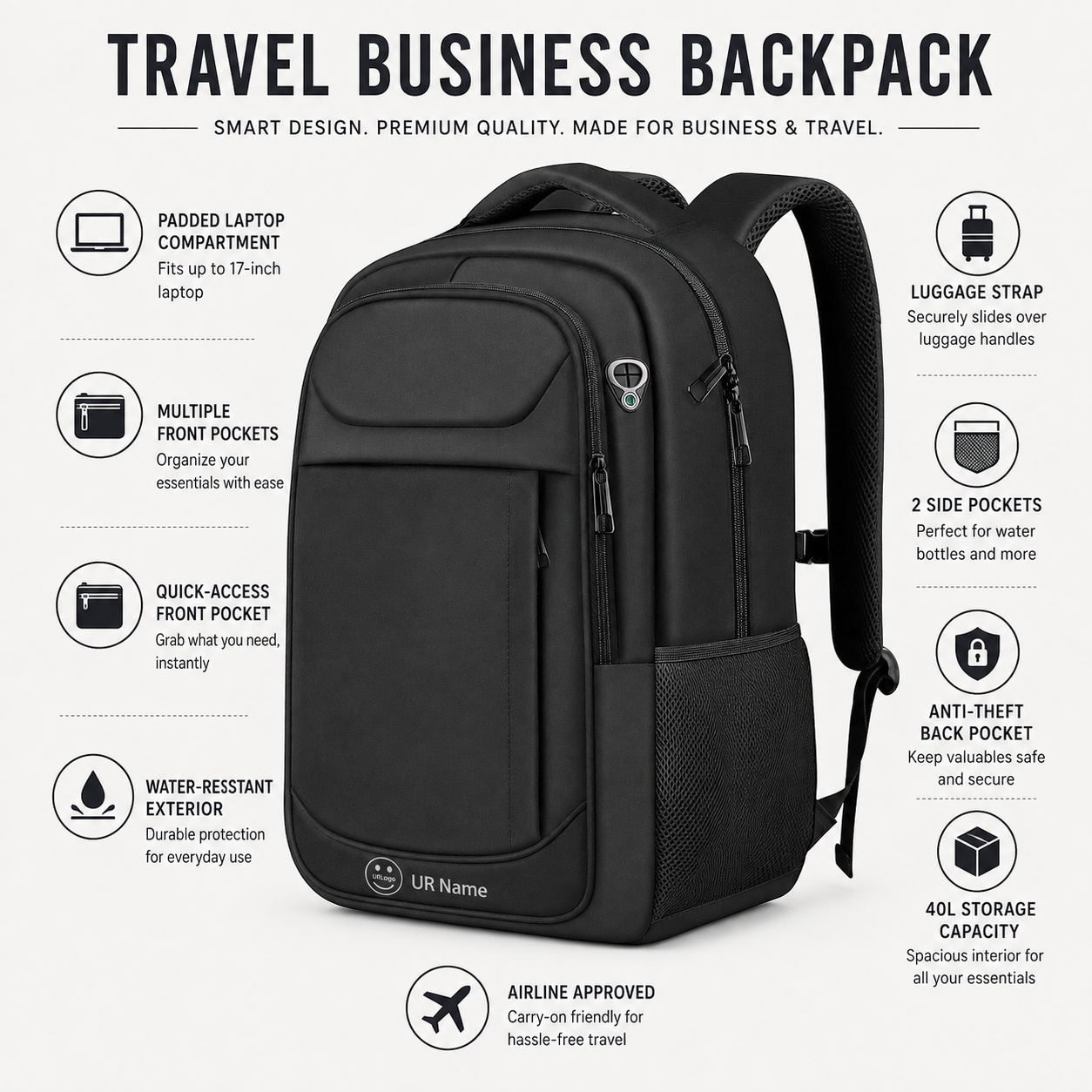 Velevia Loyal Series — Personalized Backpack