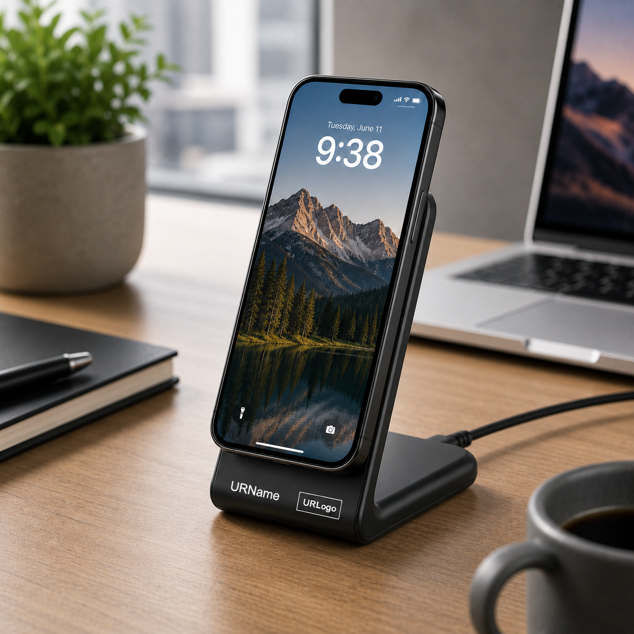 Team Loyalty – Personalized Phone Charger with Name and Logo Customization Services