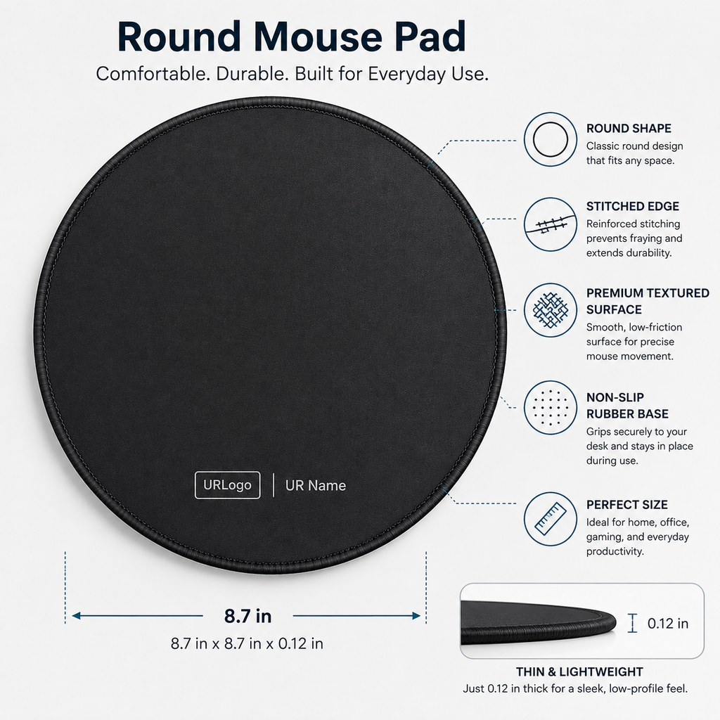 Team Loyalty – Personalized Mouse Pad with Name and Logo Customization Services