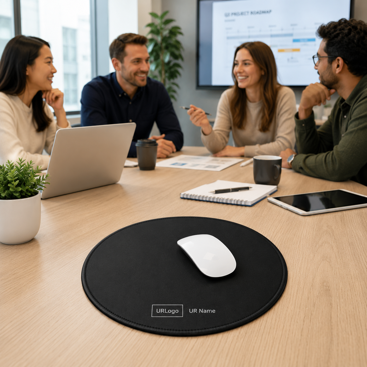 Team Loyalty – Personalized Mouse Pad with Name and Logo Customization Services