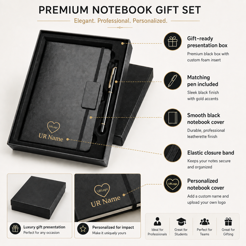 Velevia Loyal Series — Personalized Notebook & Pen Gift Set