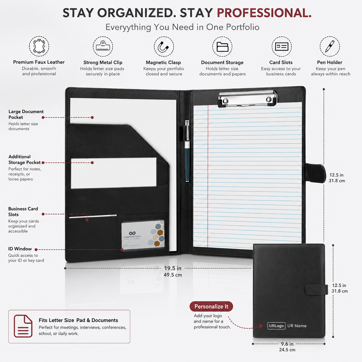Team Loyalty – Personalized Portfolio with Name and Logo Customization Services
