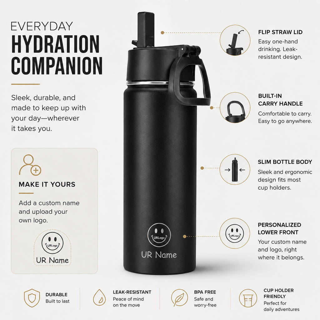 Velevia Loyal Series — Personalized Water Bottle