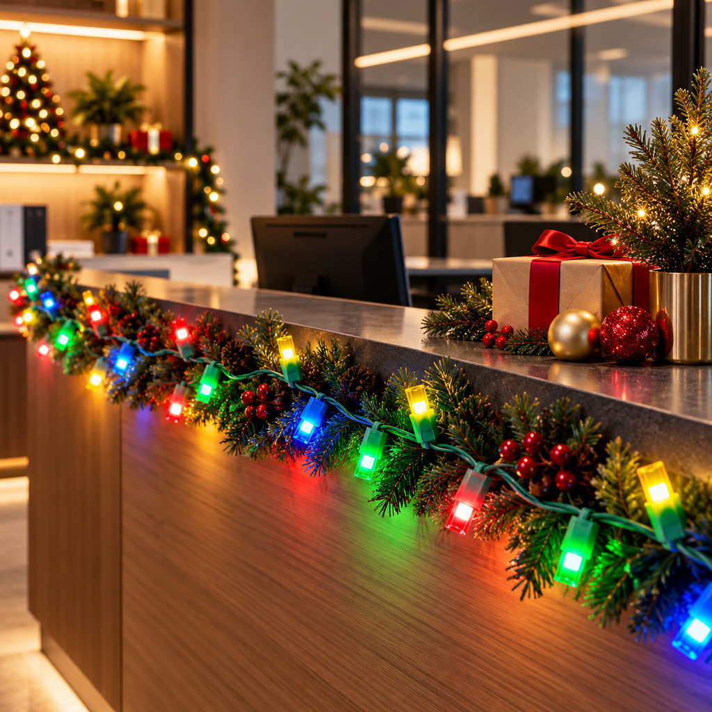 Velevia 100 LED Multicolor Christmas String Lights, 33.3 FT