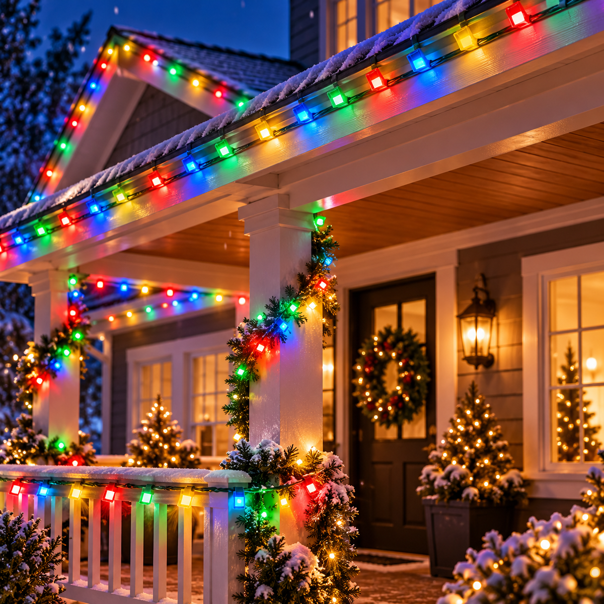 Velevia 100 LED Multicolor Christmas String Lights, 33.3 FT
